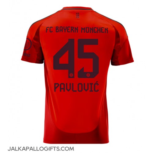 Bayern Munich Aleksandar Pavlovic #45 Kotipaita 2024-25 Lyhythihainen